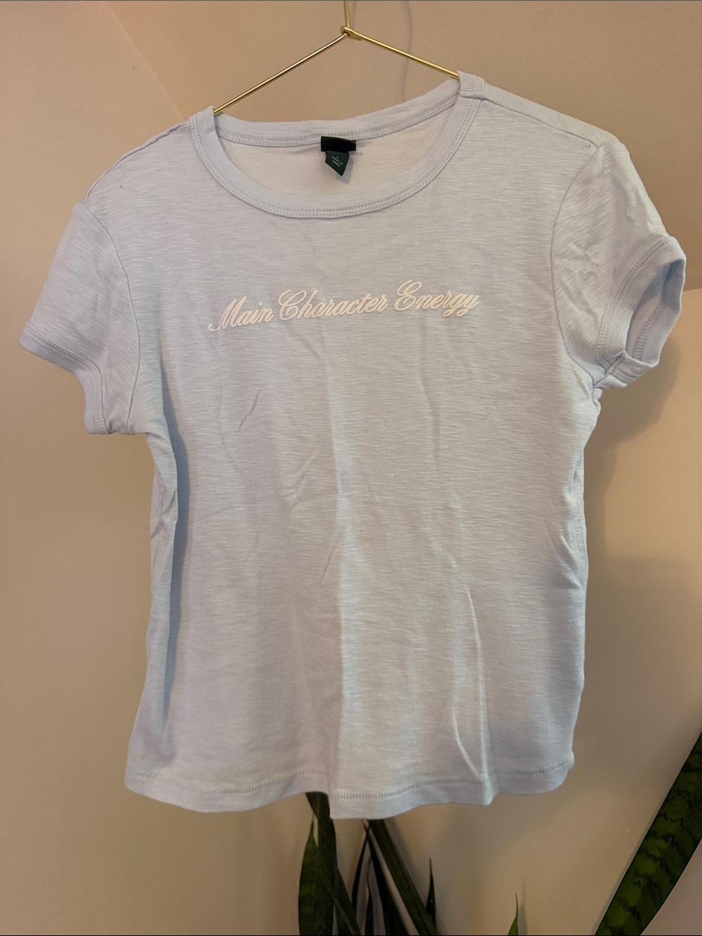 wild fable Light Blue 'Main Character Energy' Short Sleeve Tee